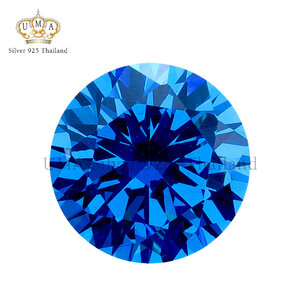 เพชรSpinel 7A สปิเนล ทรงกลม สี อะความารีน ไวโอเล็ต No.109 (Aquamarine Violet Spinel No.109 ROUND)