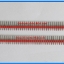 2x RED Color Pin header 1x40 ways 2.54mm Straight SIL
