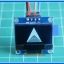 1x จอ OLED LCD 128x64 สีน้ำเงิน ขนาด 0.96" แบบ I2C