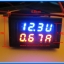 1x Digital DC (0-100V 10A) Voltmeter Ammeter Red Blue Color module