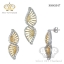 ต่างหูพร้อมจี้ ( ชุบทอง ) = Earring with Pendant ( Gold )