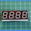 1x LED 7's SEGMENT 4 DIGIT Clocke Type Red Color Common Cathode 0.56 inch