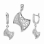 ต่างหูพร้อมจี้ ( เงิน ) = Earring with Pendant ( Silver )