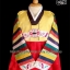 ชุดฮันบก+หมวก เด็กโต 10-11 เสื้อแขนต่อลายปัก/กระโปงสีแดง