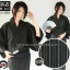 ชุดยูกาตะชายสีดำเทาลายริ้วลง02