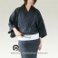 ชุดยูกาตะชายสีกรมลายสี่เหลี่ยม01