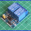 1x แผงวงจรรีเลย์แบบมีออปโต้ DC 5V 2 ช่อง 10A 250V Relay