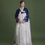 ชุดฮันบก เสื้อสีกรม(น้ำเงินเข้ม)/กระโปงสีขาวครีม(M 34นิ้ว)02