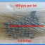 100x Resistor 3.3 KOhm 1/4 Watt 1% Metal film Resistor