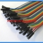 1x จั๊มเปอร์ปลายเมียเมีย (F2F) 40 เส้น 20 ซม. (Jumper)
