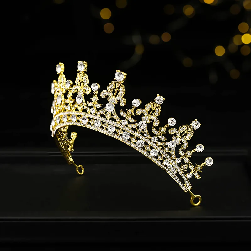 (พร้อมส่ง) เทียร่า 016 ทอง มงกุฎนางงาม มงกุฎเจ้าหญิง งานสวย ปราณีต QCเพชรทุกเม็ด สินค้าพร้อมส่งจากไทย