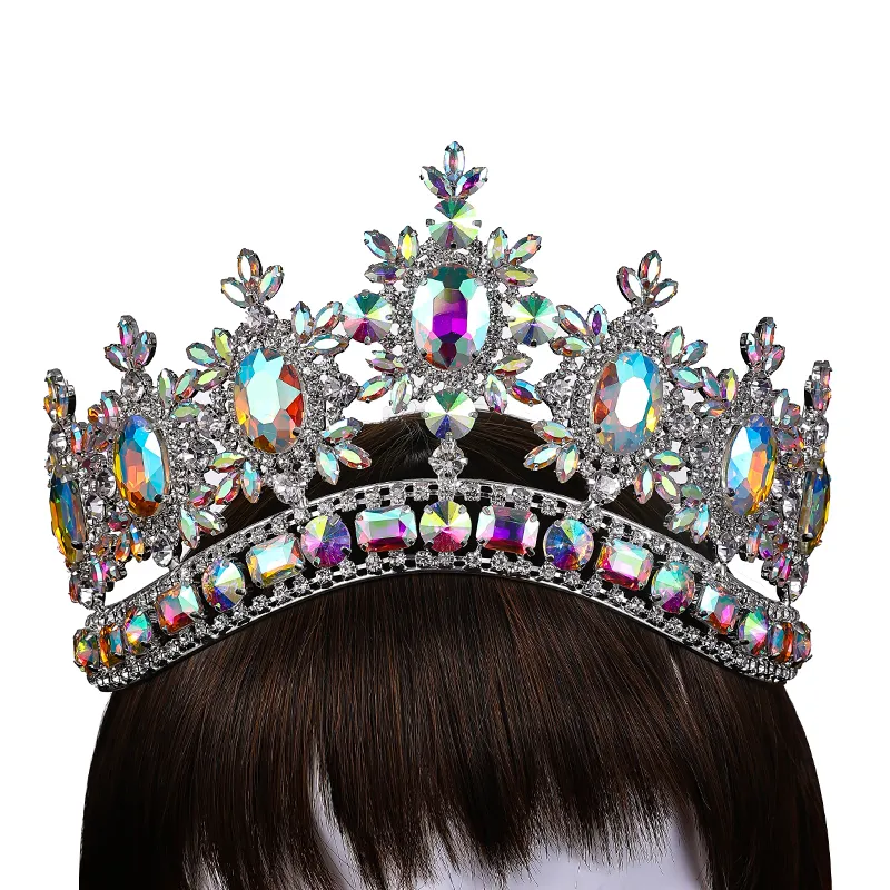 (พร้อมส่งจากไทย) มงกุฏ 100 สีรุ้ง มงกุฎนางงาม มงกุฎเพชร มงกุฎประกวด สินค้าพร้อมส่ง ไม่ต้องรอนาน งานพรีเมี่ยม