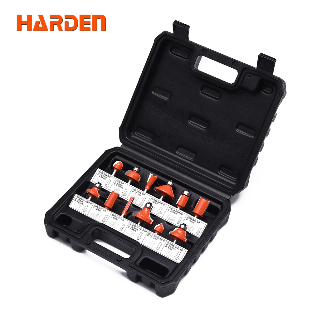 ชุดดอกทริมเมอร์1/4 12ตัวชุด 613212 HARDEN